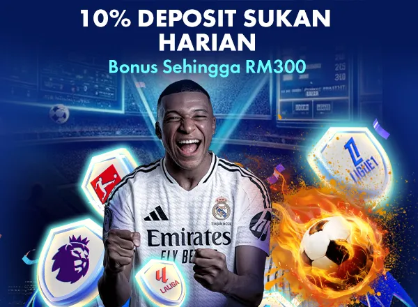 SUKAN 10% daily sports reload bonus